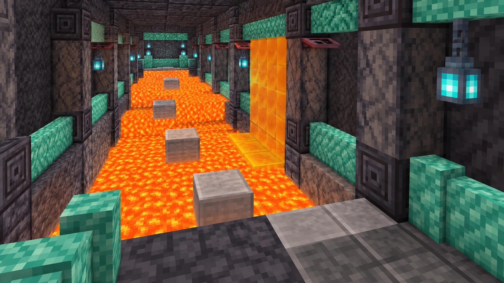 Как построить паркур «Пол — это лава» в Minecraft