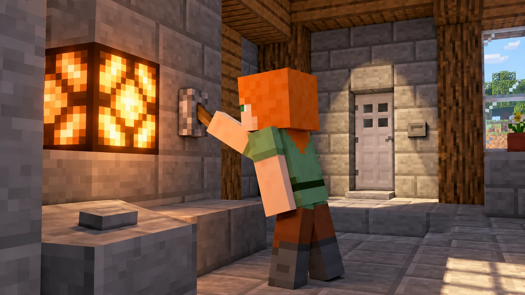 Редстоун-головоломка Minecraft: поймай и сохрани сигнал