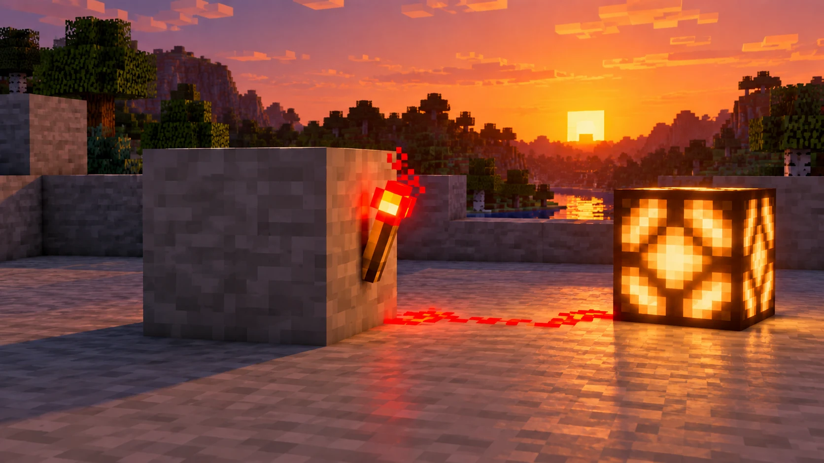 Логические схемы Minecraft: НЕ, И, ИЛИ и ИЛИ-НЕ на редстоуне