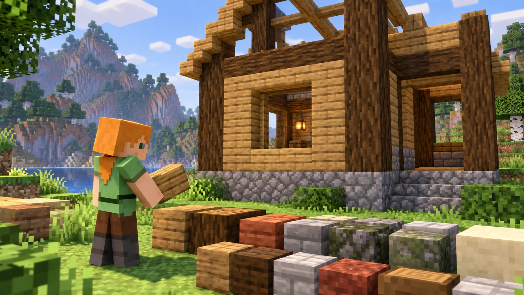 Как подобрать блоки для красивого дома в Minecraft