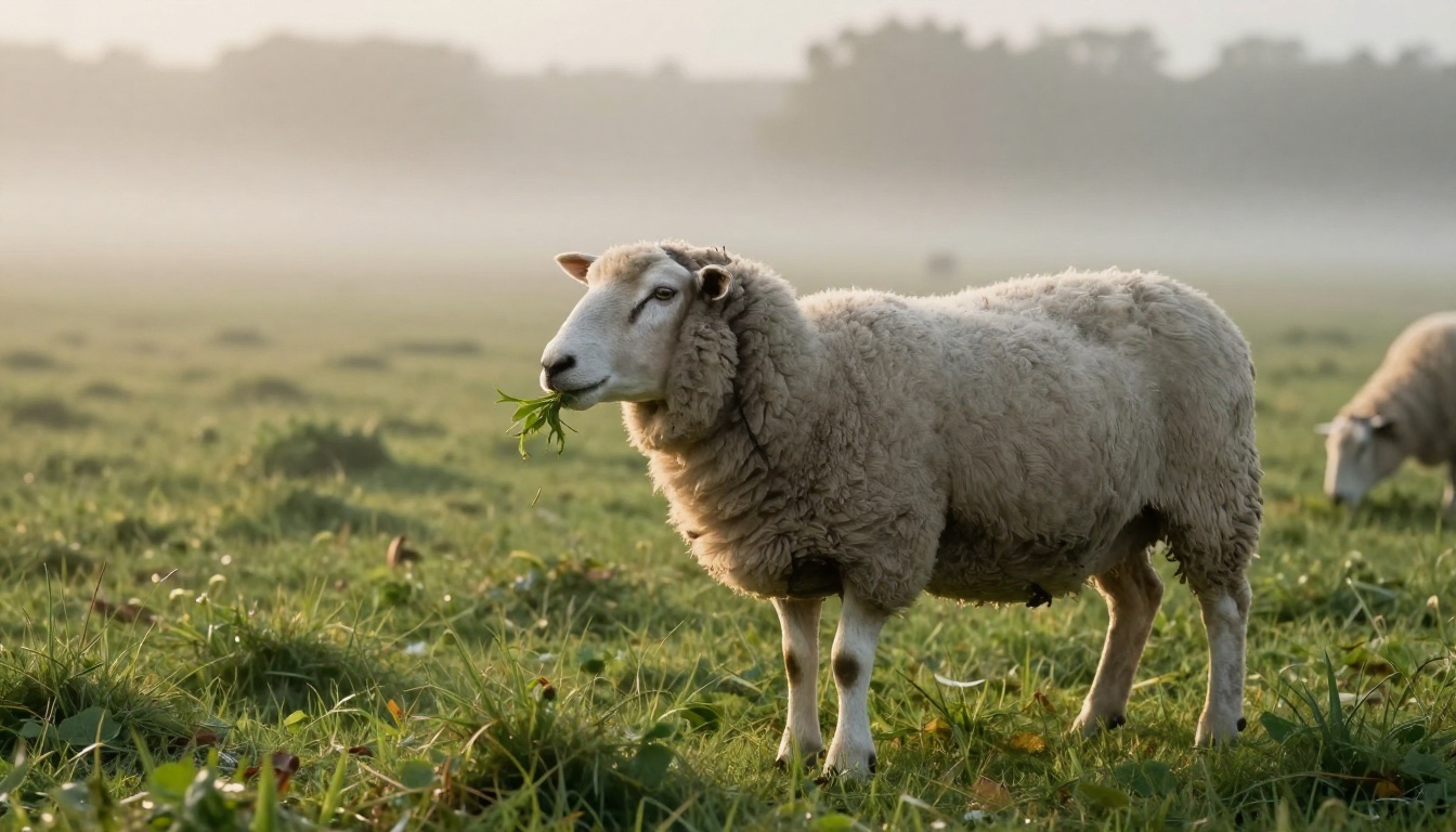 Влияние побочных продуктов Lycium barbarum на метаболизм и выбросы метана у овец на пастбище