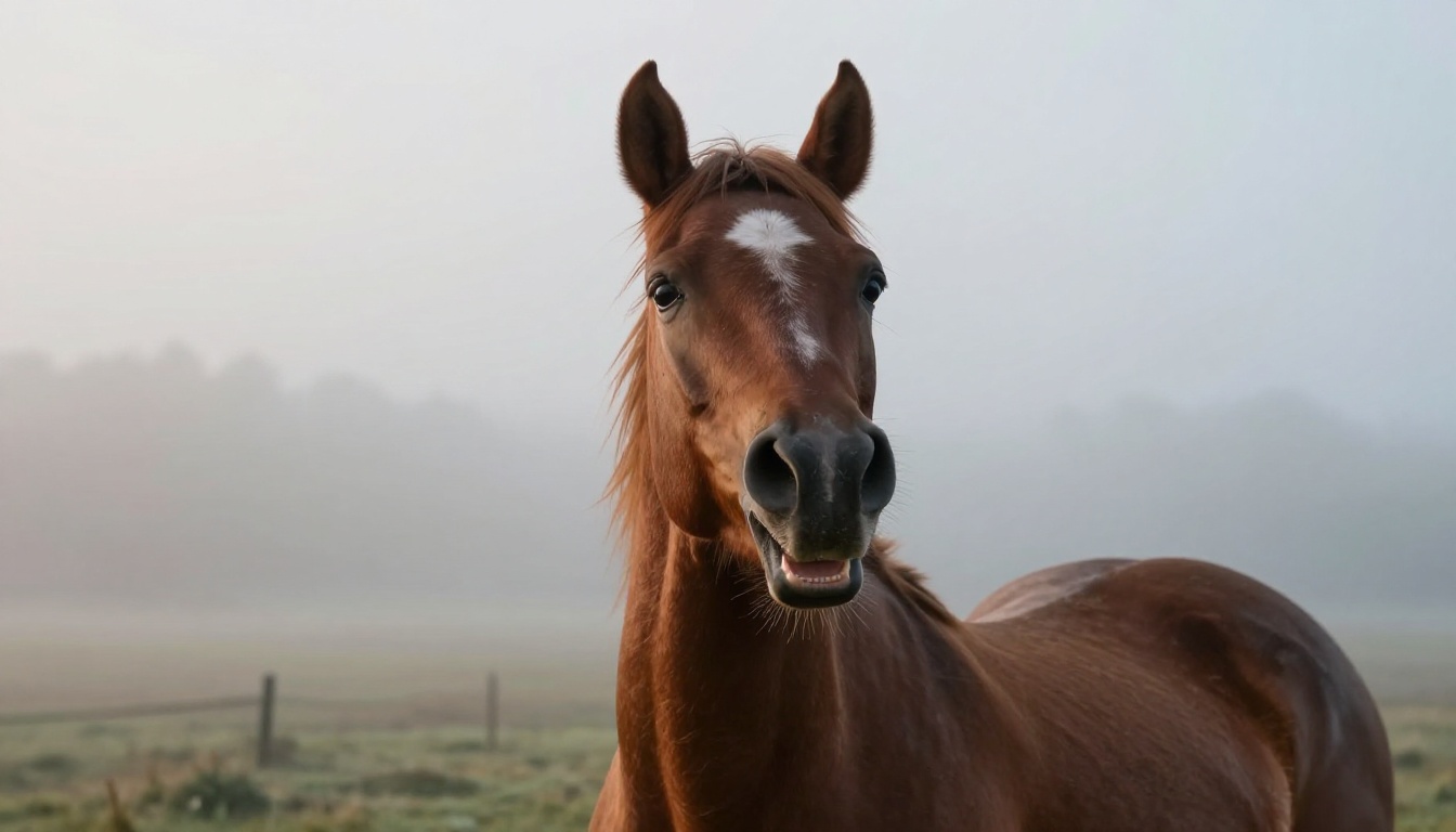 Механизм ржания лошади: тесты с гелием показали одновременное свистение и вокализацию
