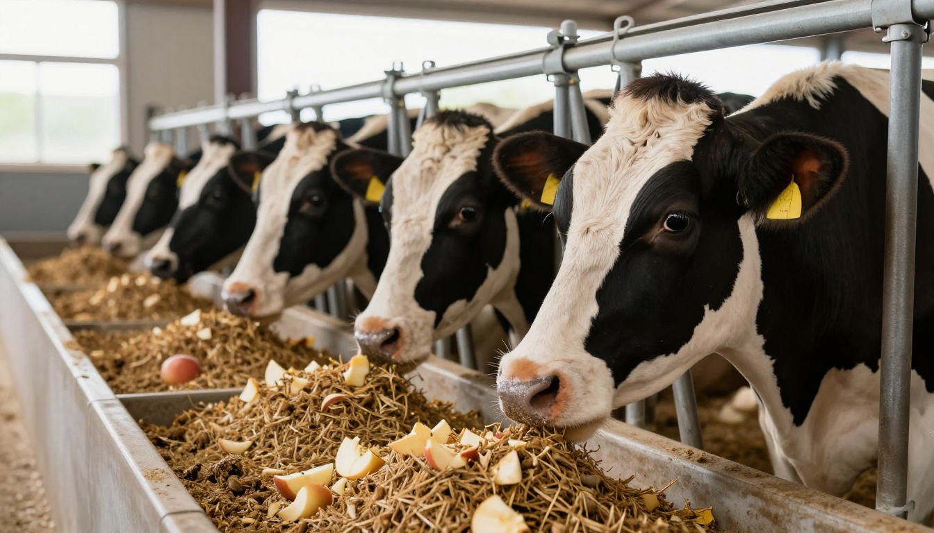 Яблочный жмых и семена конопли повышают продуктивность и энергетическую эффективность коров
