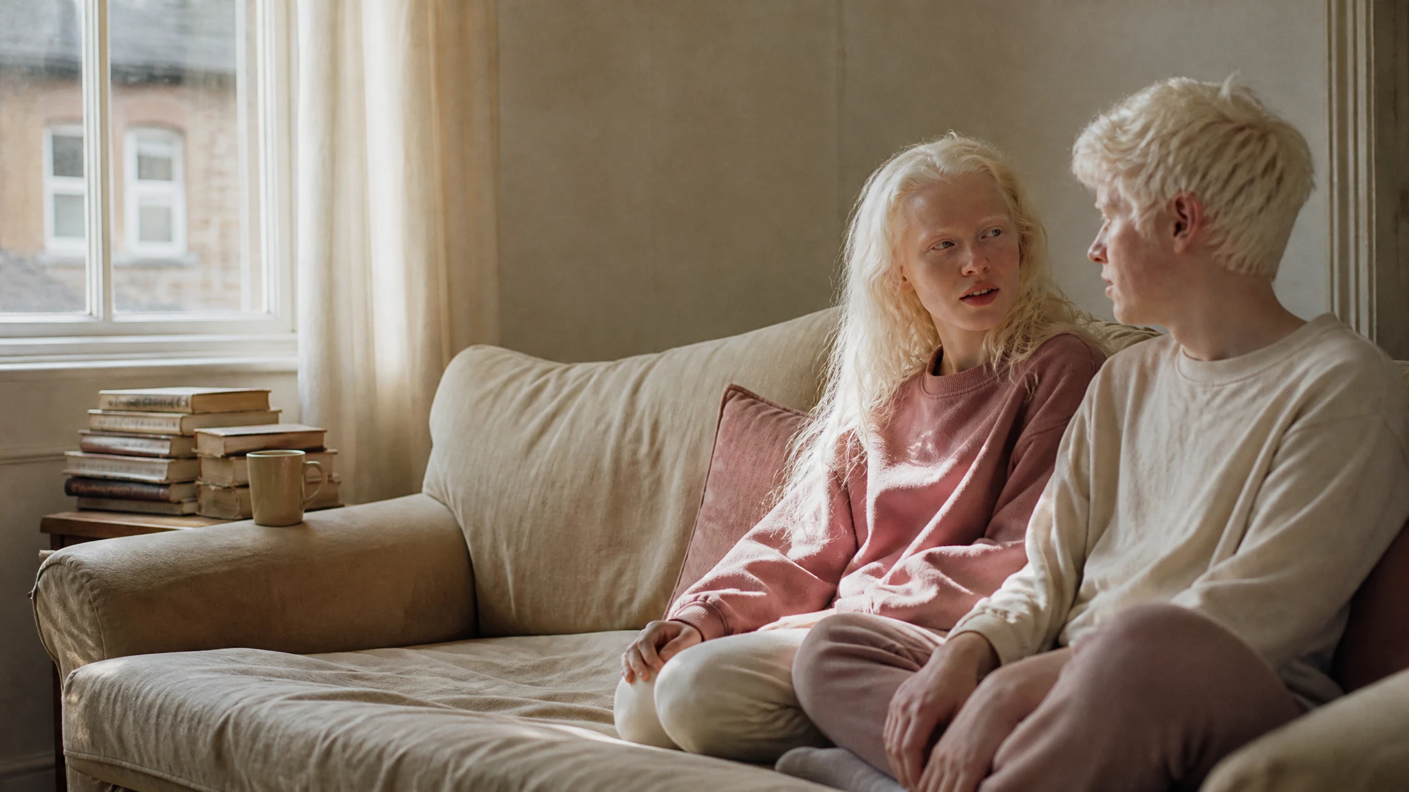 Coventry siblings on living visibly with albinism