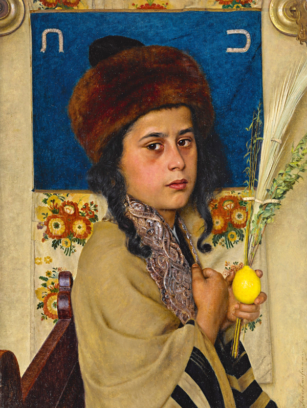 Исидор Кауфман. «Ребенок с лулавом», около 1900 года