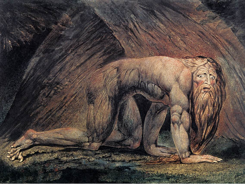 Уильям Блейк. «Навуходоносор», 1795 г