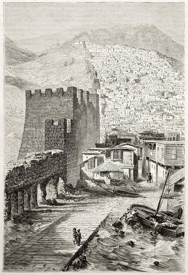 Дербент в энциклопедии Жюля Труссе, 1880-е гг.