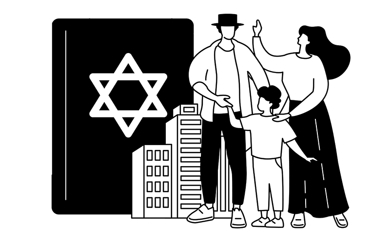 Diaspora abstract concept vector illustration.