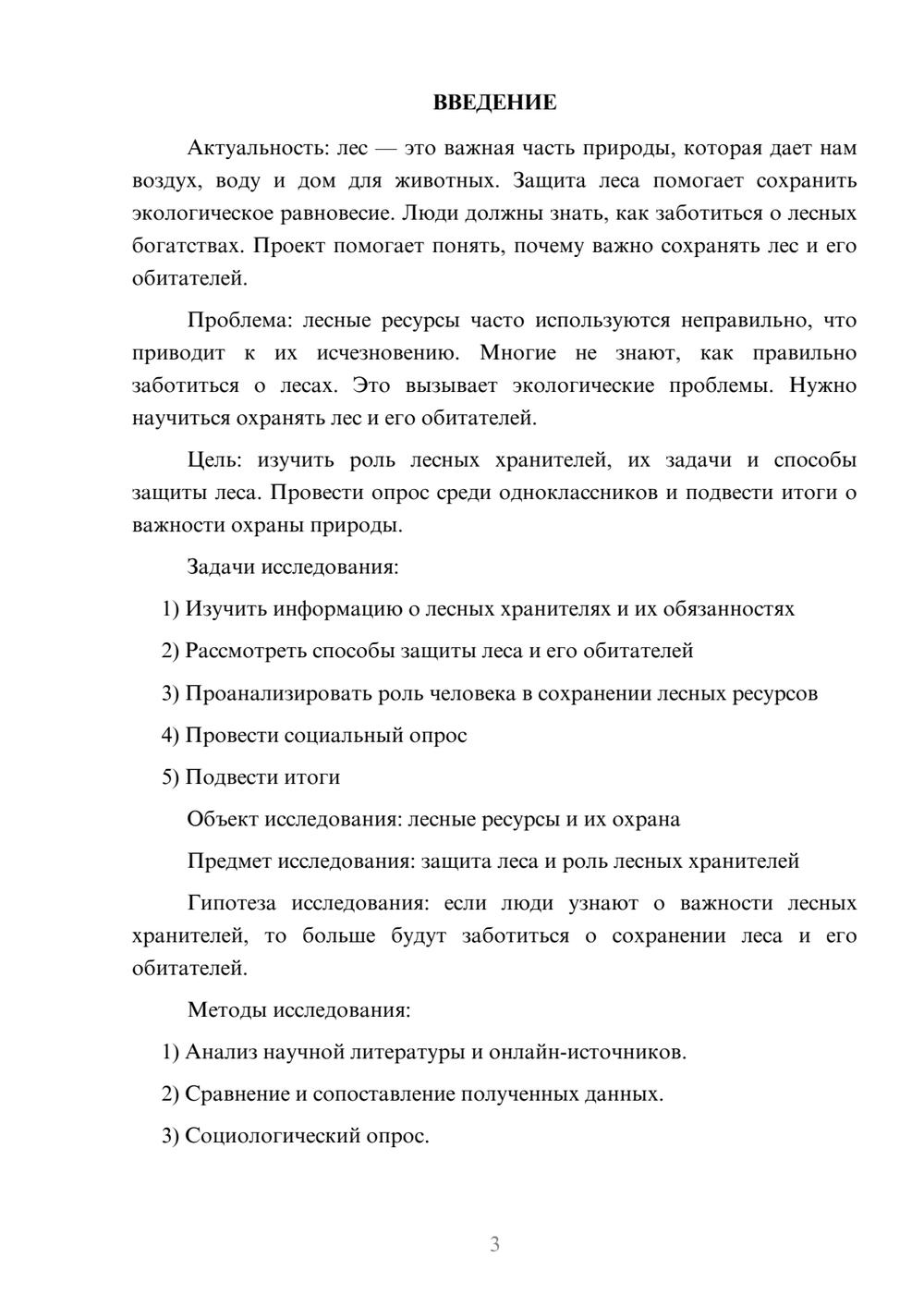 Предпросмотр проекта 3