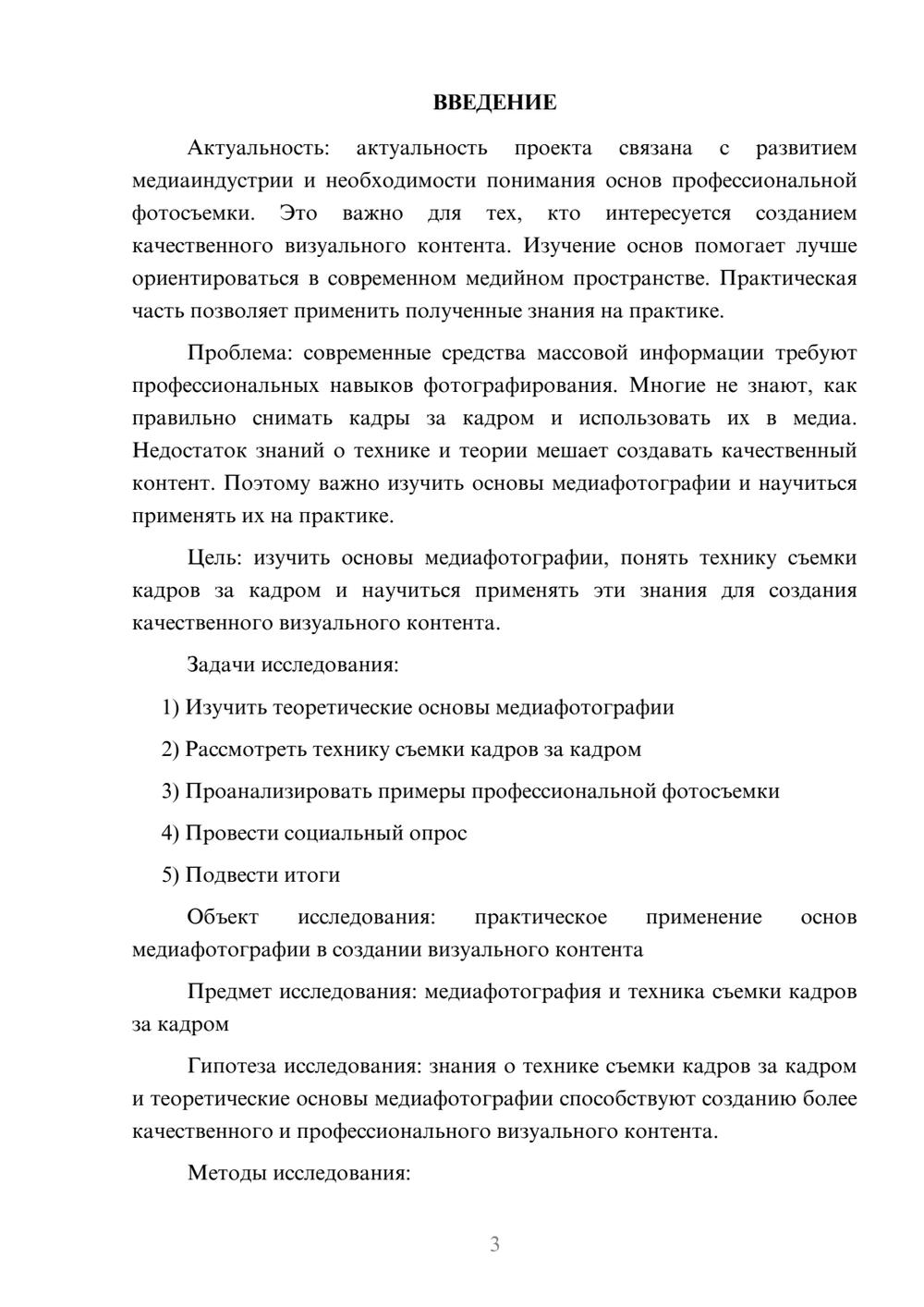 Предпросмотр проекта 3