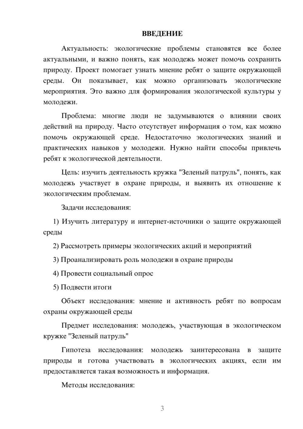 Предпросмотр проекта 3