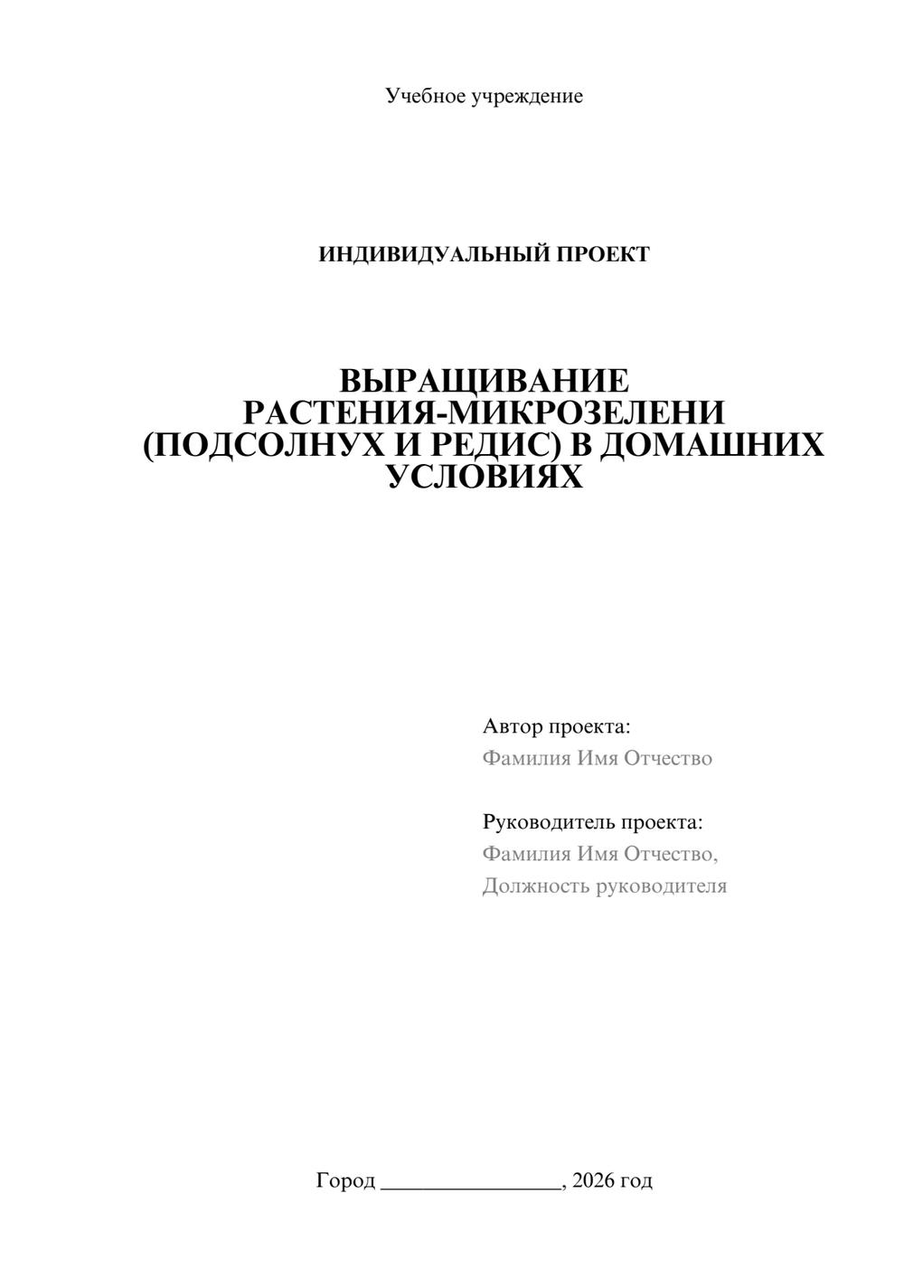 Предпросмотр проекта 1