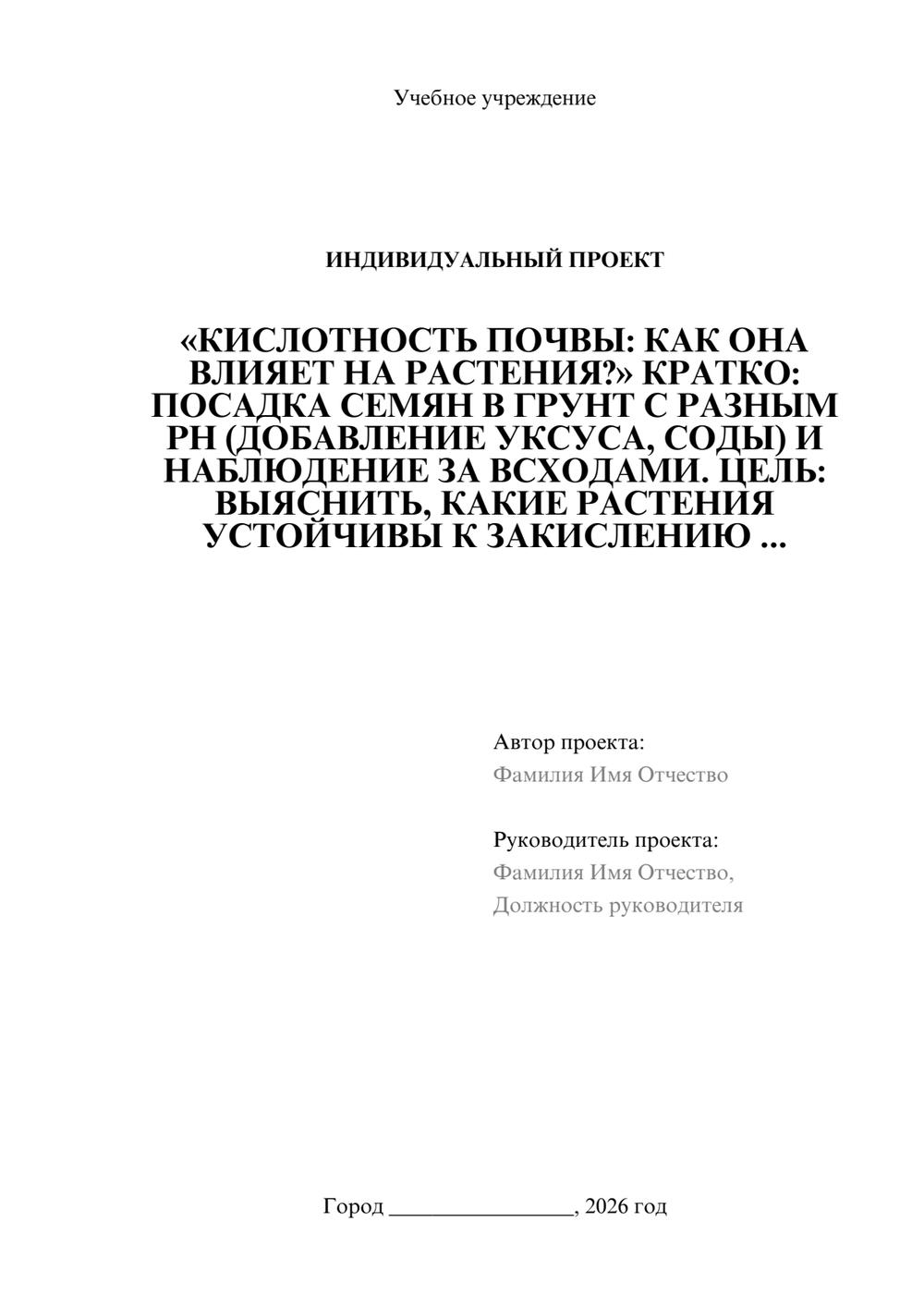 Предпросмотр проекта 1