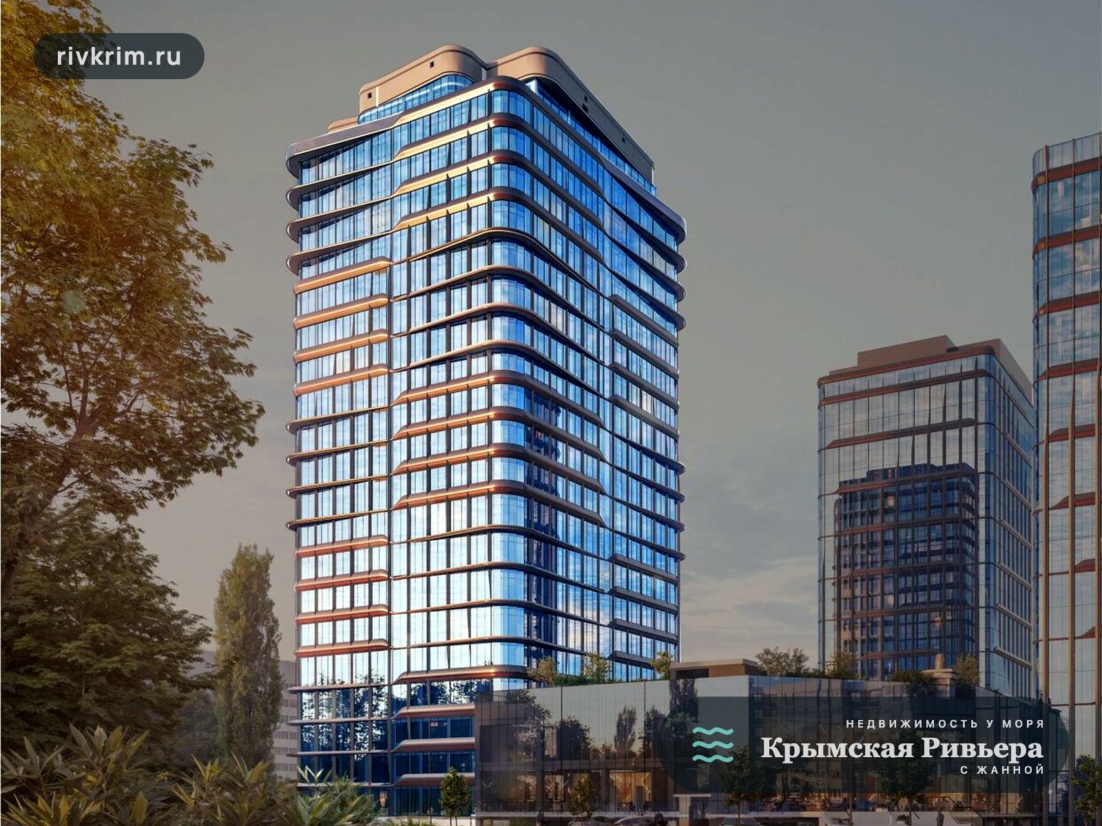 Евпатория ЖК «Западный Проспект 82» 1-комнатная квартира 51 м², 5 этаж