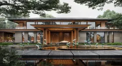 Project of a premium class cottage in Moscow by architectural bureau Studia 54 Project of a premium class cottage in Moscow by architectural bureau Studia 54