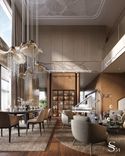 Premium interior design for the residence in Moscow by Studia 54