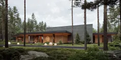  Architectural design of an elite recreation center in Agalarov Estate by Studio 54