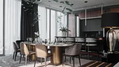 Premium interior design of an apartment in Moscow city by Studia 54