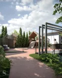Premium landscape design of a country house with a series of fountains by Studia 54