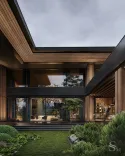 Architectural design of a mountain villa with internal garden Studia 54