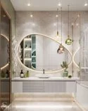 Раковина Cocoon, светильники Skandi, полотенцесушитель Terma Раковина Cocoon, светильники Skandi, полотенцесушитель Terma