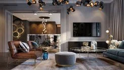 Expensive modern interior design by Studia 54 for a cottage in elite village Expensive modern interior design by Studia 54 for a cottage in elite village