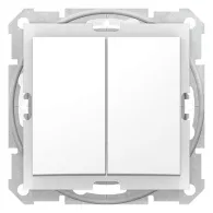 Переключатель SEDNA 2кл., белый IP 44