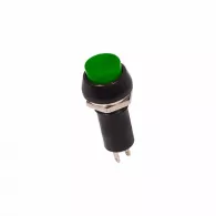 Выключатель-кнопка 250V 1А (2с) ON-OFF зеленая (PBS-11А) REXANT
