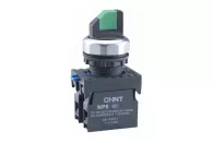 Переключатель без подсветки NP8-20X/312 3 положения фиксацией черный 2НО IP65 CHINT