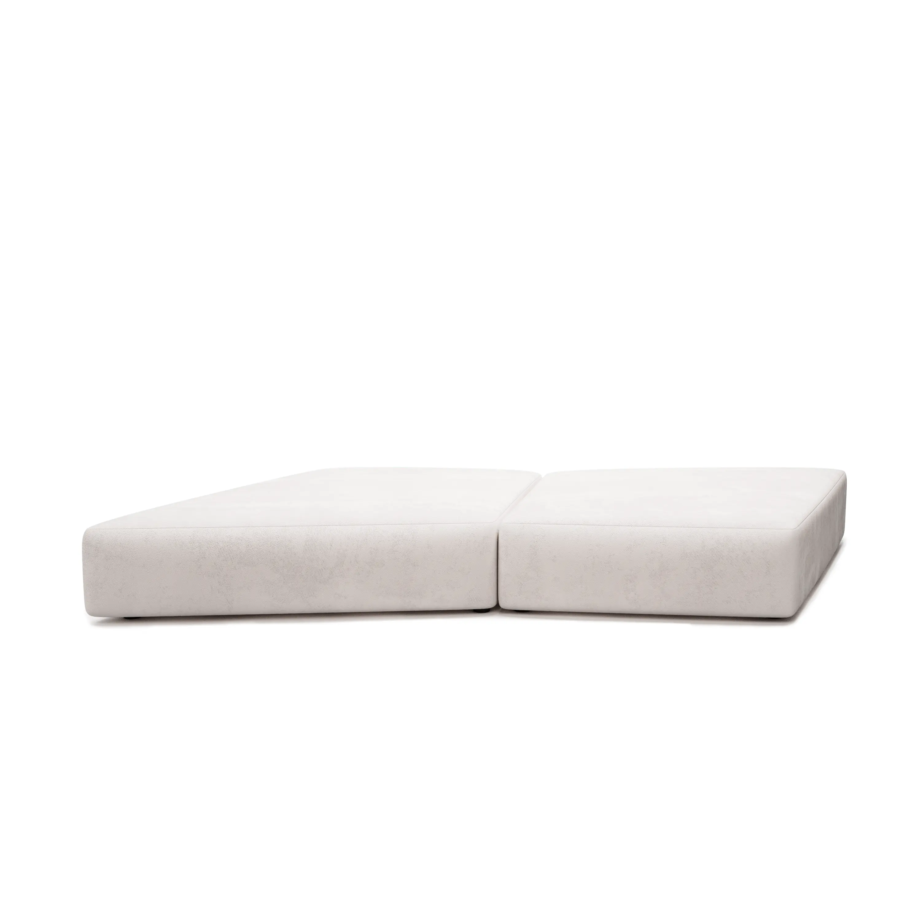 Прямой диван Andre 2 модуля белый 355х134 см.