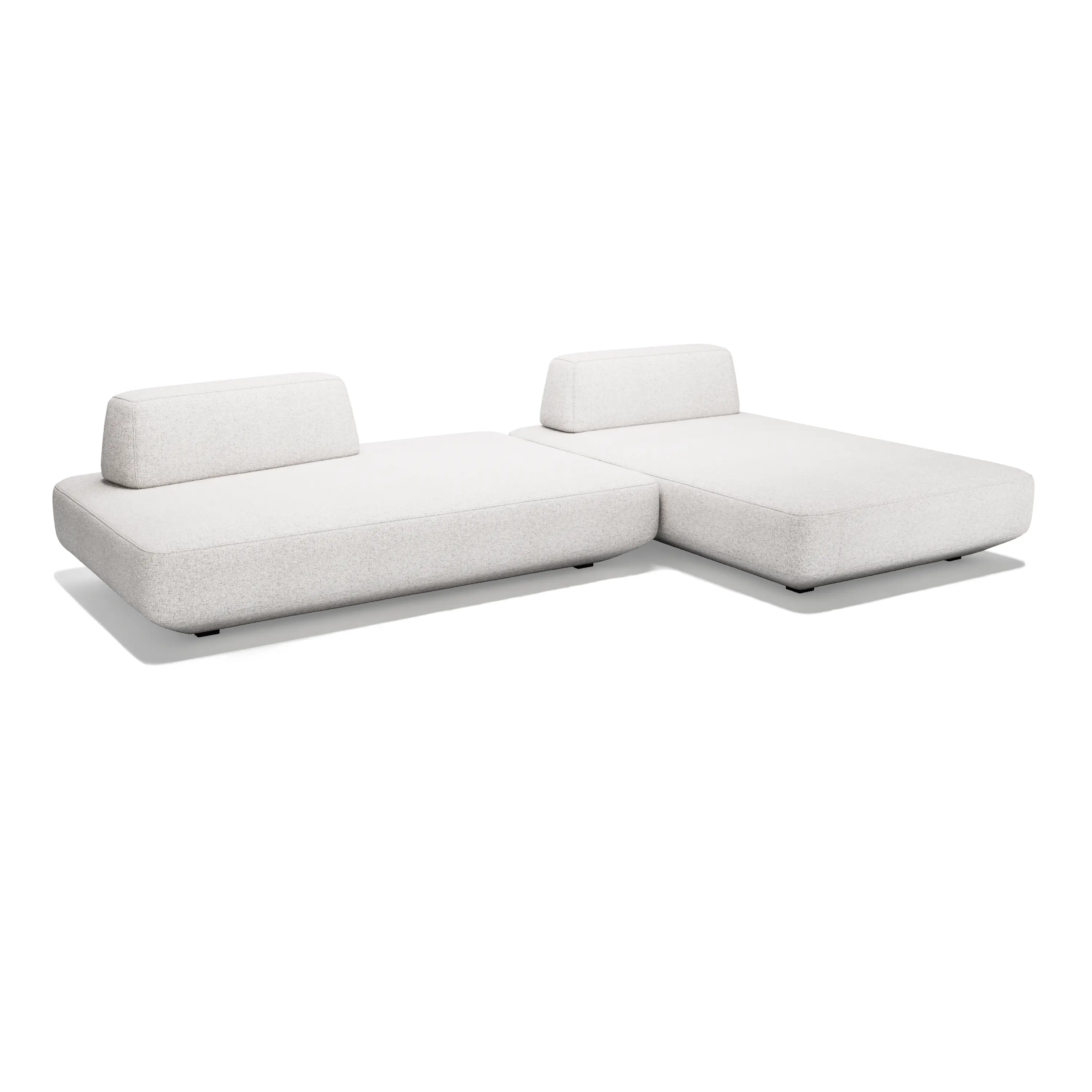 Прямой диван Avanti 2 модуля Серебристый 320х200 см. Изображение 1