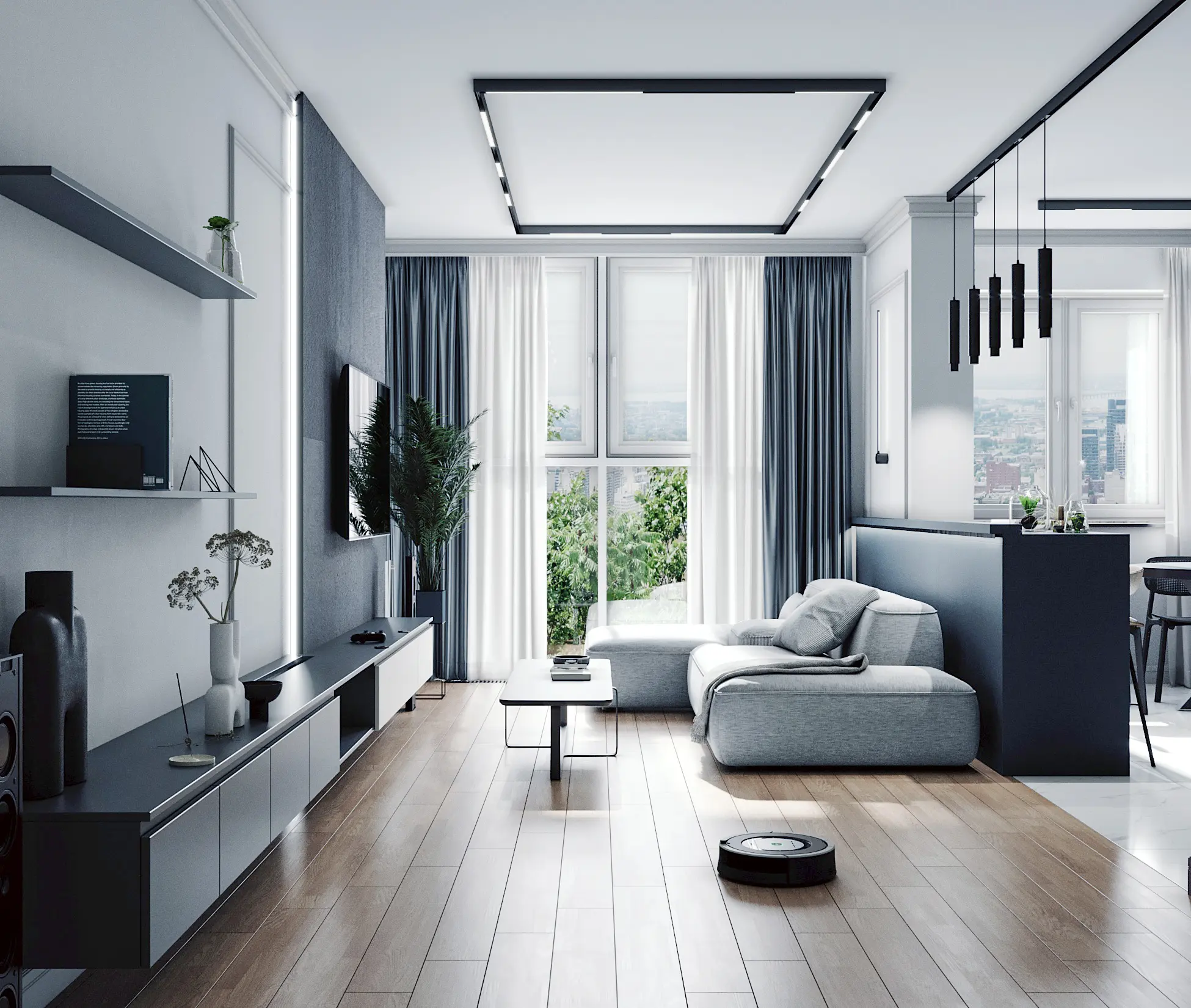 Прямой диван Smart 2 модуля со спинкой бежевый 200x100 - в интерьере