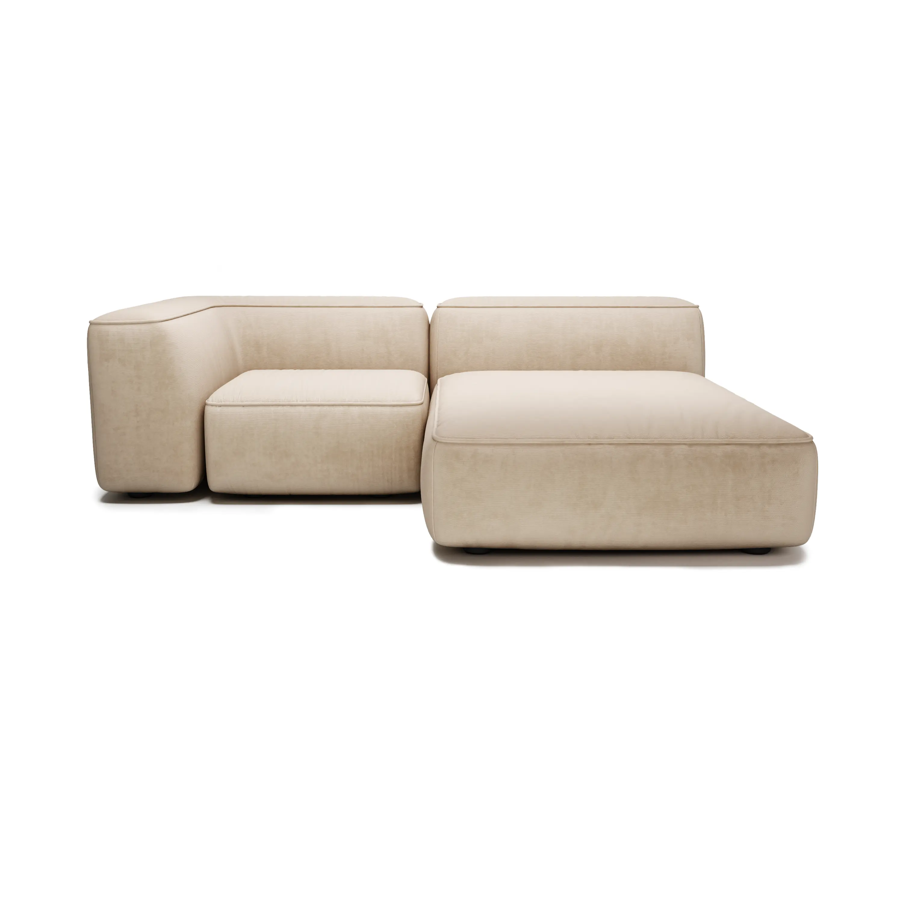 Угловой диван Smart 2 модуля бежевый 200x170