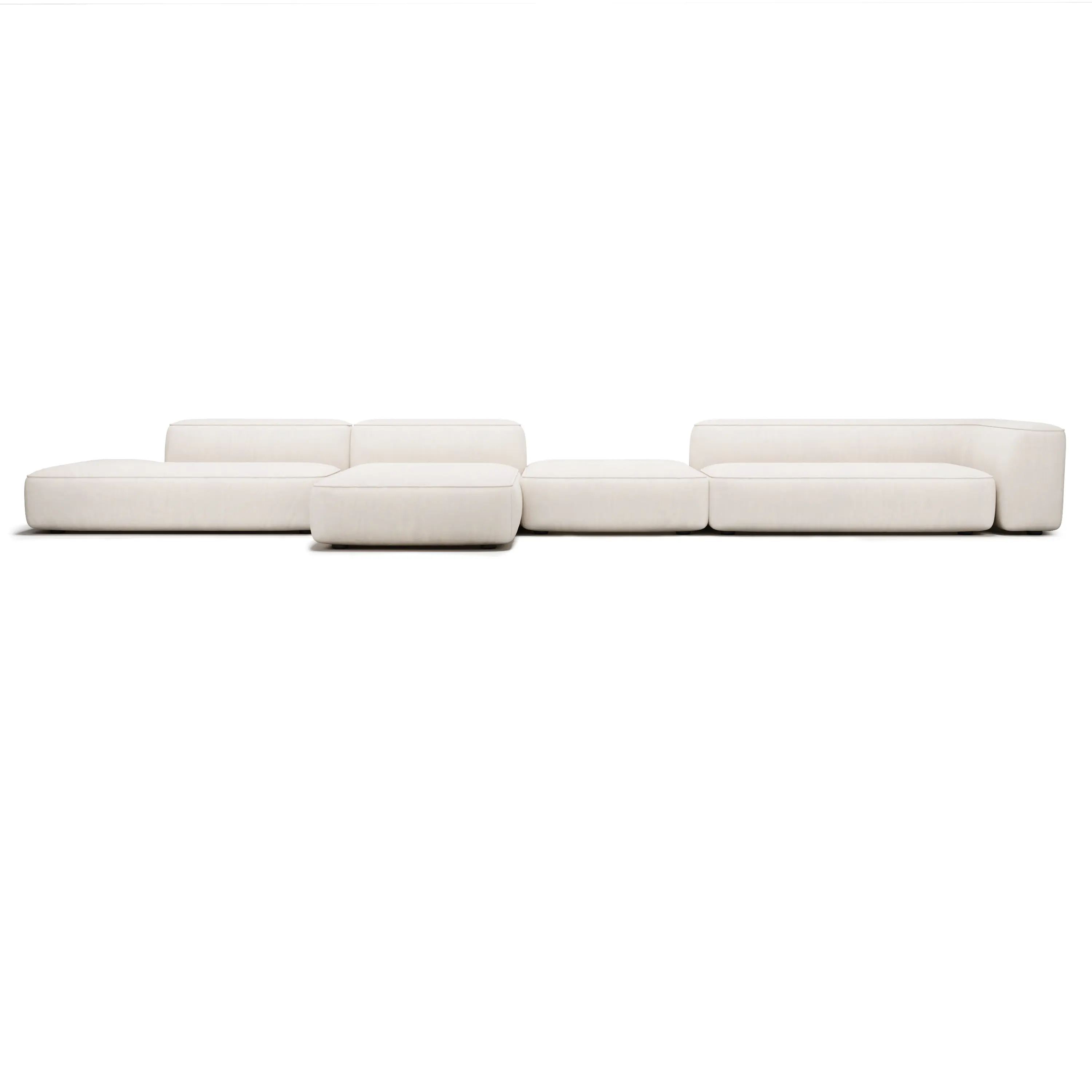 Модульный диван Smart 4 модуля белый 535x170