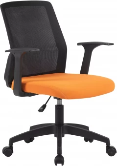 Кресло Cactus CS-MC222-BKOR, цвет: черный/оранжевый