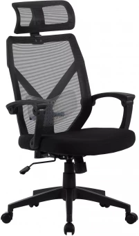 Кресло Cactus CS-MC414-BK, обивка: сетка/ткань, цвет: черный