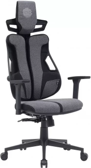 Кресло Cactus CS-CHR-DUO-GYBK, обивка: ткань, цвет: серый/черный