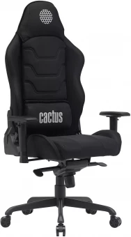 Кресло Cactus CS-CHR-MC04-BBK, обивка: ткань, цвет: черный