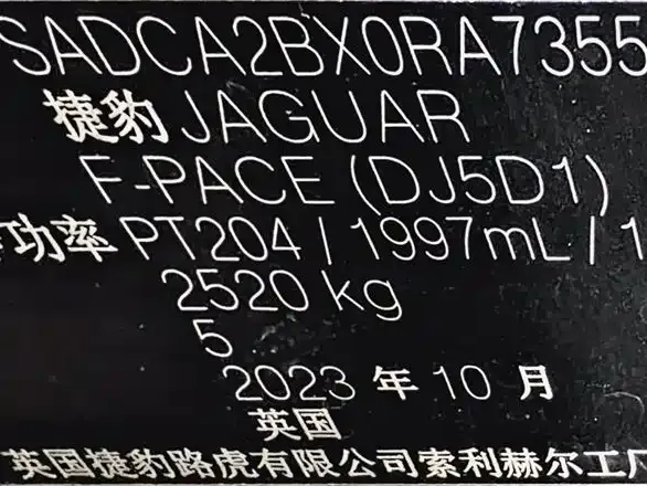 Jaguar F-PACE 2024 из CN, фото 8