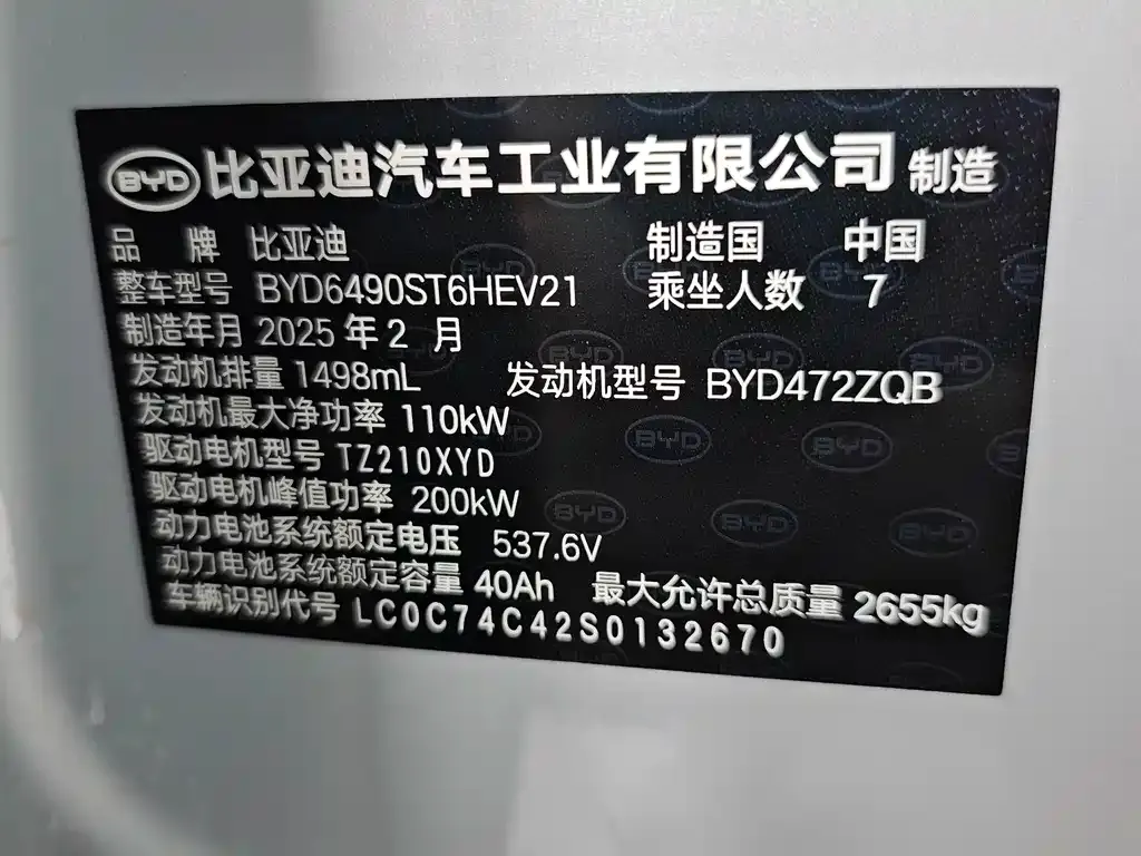 BYD Tang New Energy 2025 из CN, фото 9