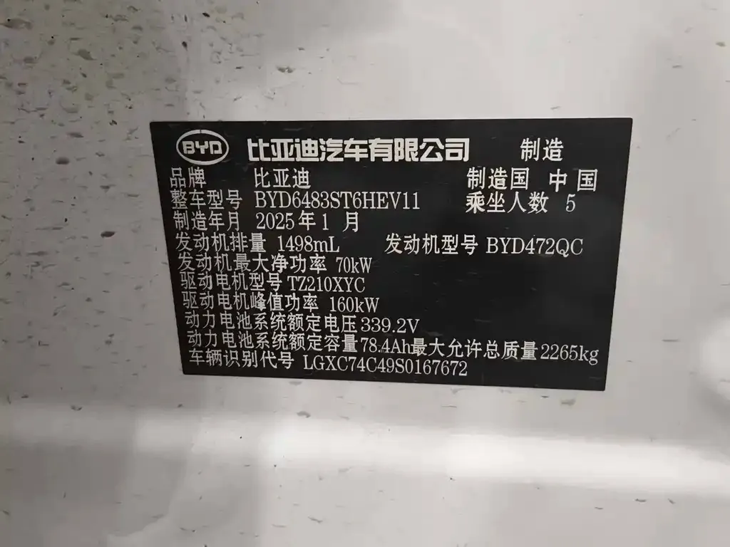 BYD PLUS New Energy 2025 из CN, фото 4