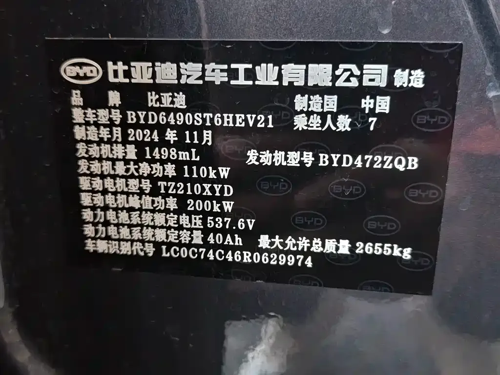 BYD Tang New Energy 2024 из CN, фото 7