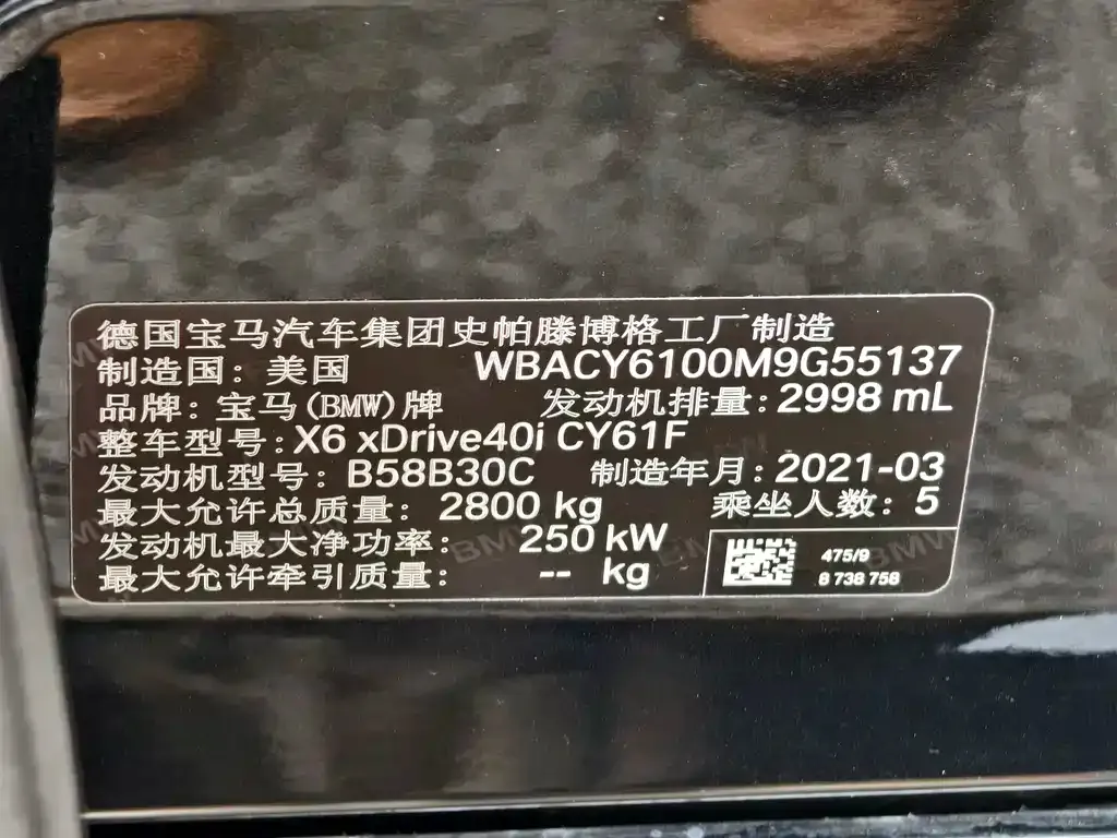 BMW X6 2021 из CN, фото 8