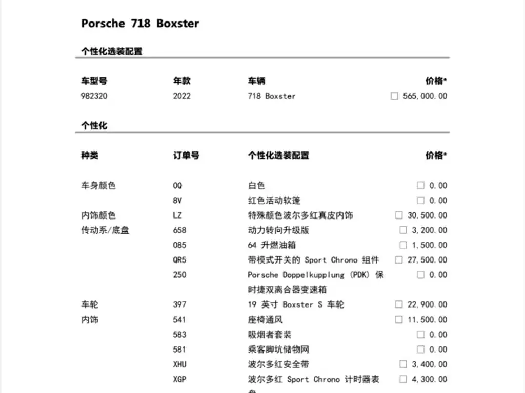 Porsche 718 2021 из CN, фото 10