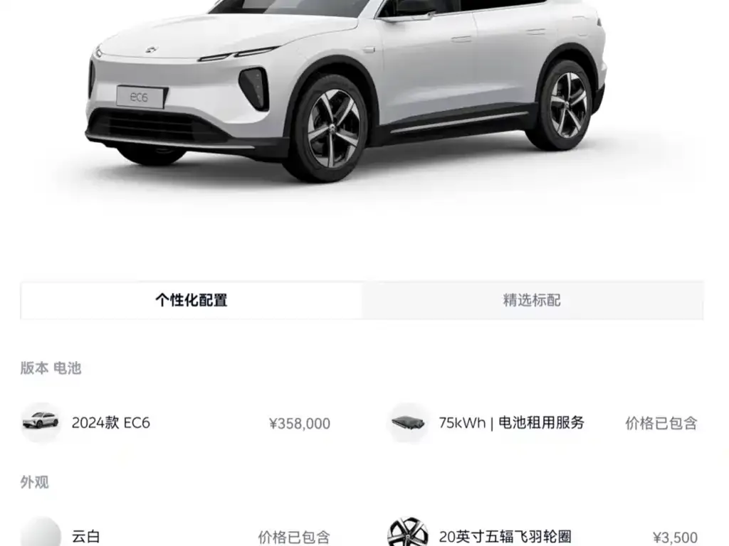 NIO EC6 2025 из CN, фото 5