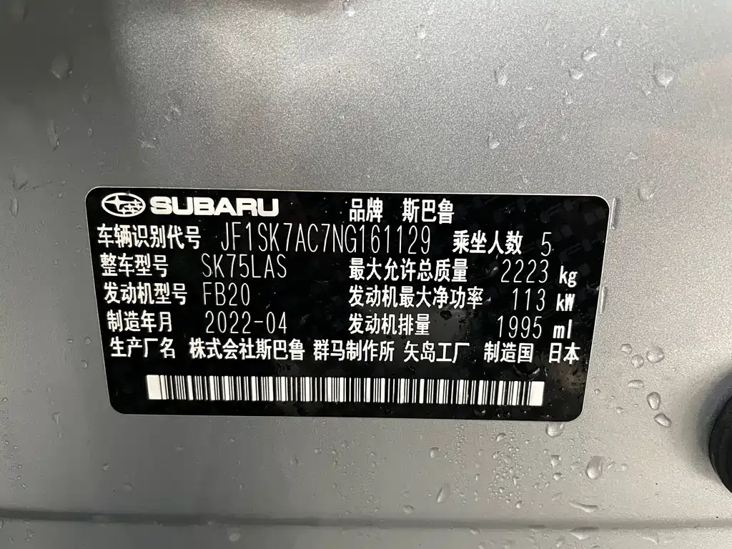 Subaru Forester 2022 из CN, фото 4