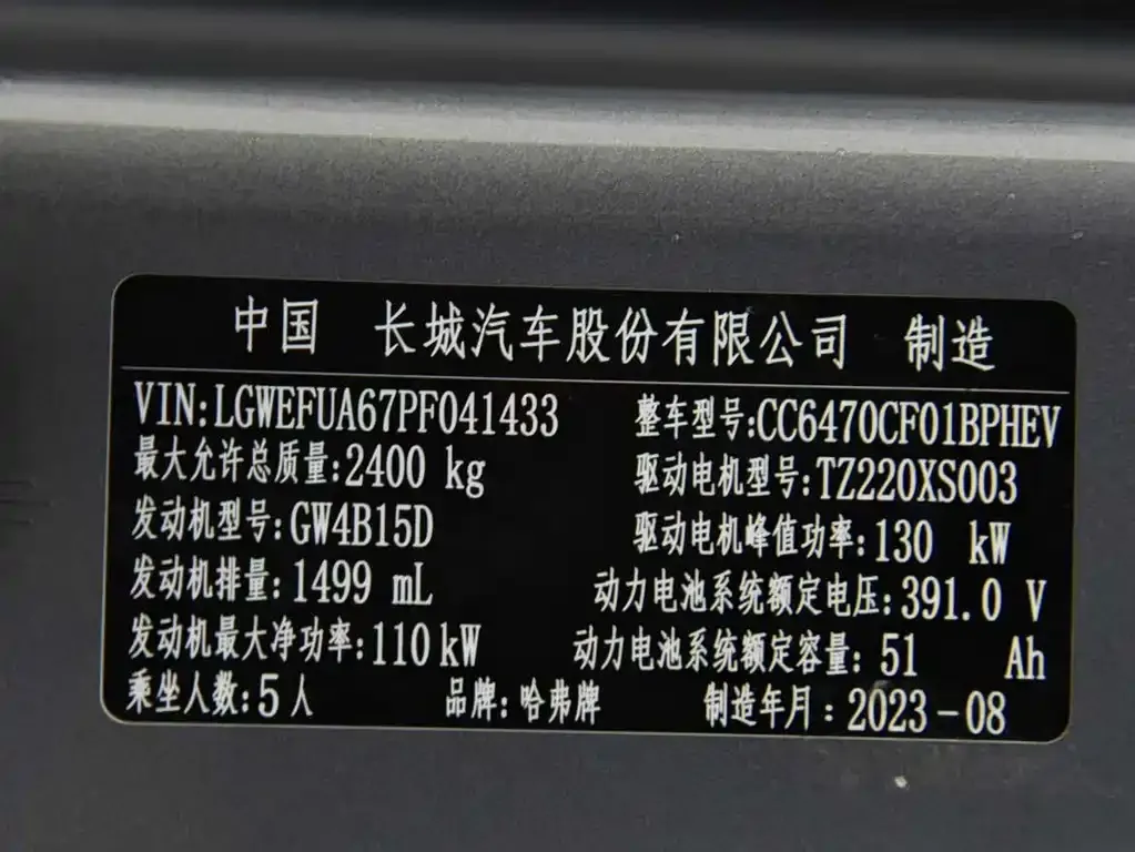 Haval H7 (Big Dog Plus) New Energy 2024 из CN, фото 9