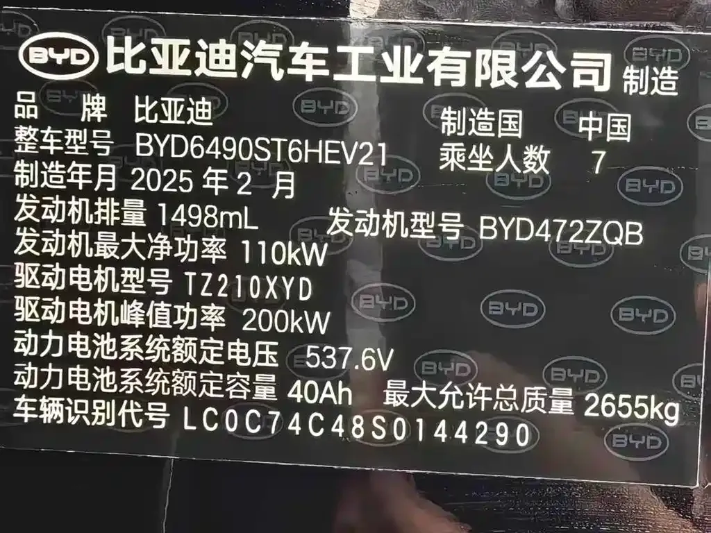 BYD Tang New Energy 2025 из CN, фото 6
