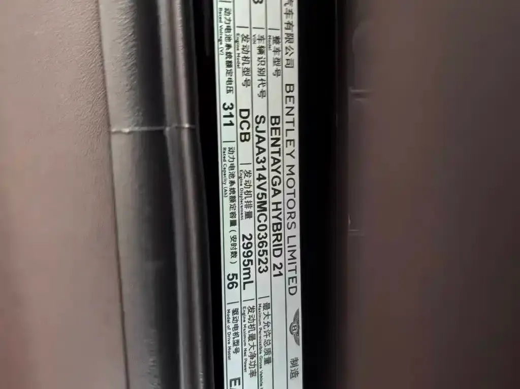 Bentley Bentayga PHEV 2021 из CN, фото 4