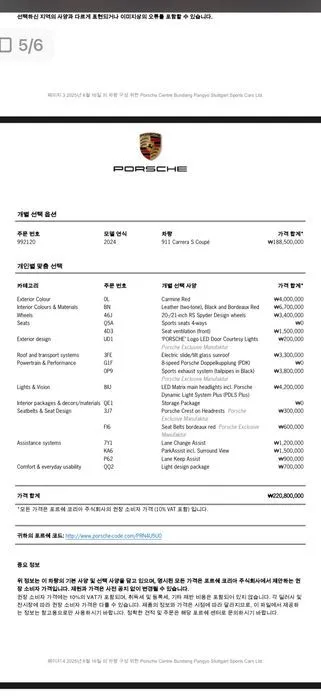 Porsche 911 2024 из KR, фото 3
